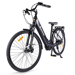 Accolmile Bicicleta Eléctrica 28” 700C, Ebike de Ciudad con 36V 250W Motor de Media Torsión M200, City Bicicleta de Paseo Pedelec, Adultos Unisex, Bat en oferta