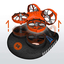 Mini Drone Vehicle Boat 3 En 1 RC Quadcopter Toys 2.4GHZ Modo sin Cabeza y con Flips 360° Tierra / Agua / Aire dron de Deformable Anfibio, Bueno para  precio
