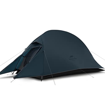 Naturehike Cloud-up Ultraligero 1 Persona Tienda de campaña Impermeable Doble Capa Camping Tienda de campaña (20D Azul Oscuro Actualizar)