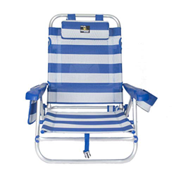CREVICOSTA QUALITY MARK MARCAS DE CALIDAD Silla Caballito Tumbona Mochila Bolso- 2001-3NEW Full-Equip Azul Y Blanca en oferta