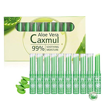 Aloe Vera Jelly Kit de lápiz labial Color cambiante Bálsamo de temperatura Brillo labial Hidratante Duradero Taza antiadherente Maquillaje