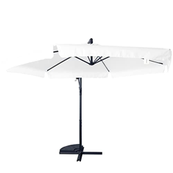 GARDENIA D300 Sombrilla de jardín Ø 3 x 3 m deentrado de acero para exterior, decoración de piscina, cenador, terraza, bar, hotel, balcones, poste ant precio