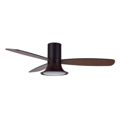 Ventilador de techo Flusso con lámpara LED, bronce