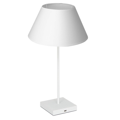 Lámpara mesa Table blanco, pantalla cónica blanco