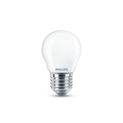 Philips bombilla LED E27 P45 4,3W 2.700K opal 2 ud precio