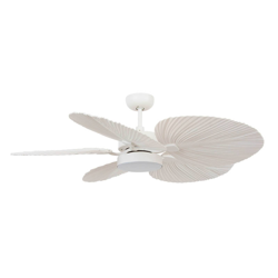 Ventilador de techo Bali con lámpara LED, blanco en oferta