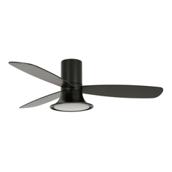 Ventilador de techo Flusso con lámpara LED, negro precio