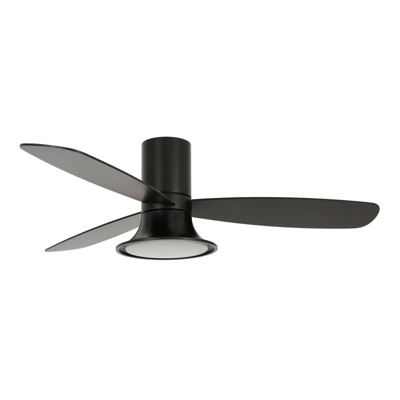 Ventilador de techo Flusso con lámpara LED, negro