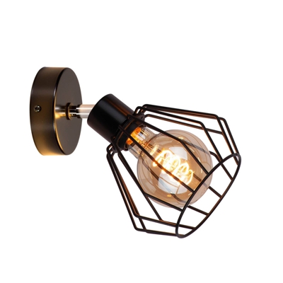 Aplique Limani, negro, 1 luz