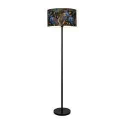 Lámpara de pie Pavo Real, Ø 45 cm, negro en oferta