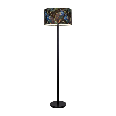 Lámpara de pie Pavo Real, Ø 45 cm, negro