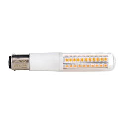 Bombilla LED B15d 8W 3.000K forma tubo características