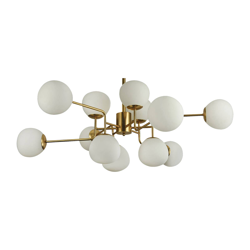 Maytoni Erich lámpara araña 12 luces latón/blanco características