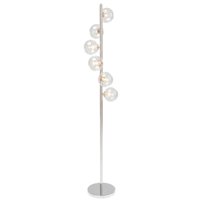 KARE Scala Balls lámpara de pie, 6 luces, plata