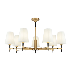 Maytoni Zaragoza lámpara araña 7 luces textil en oferta