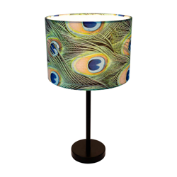 Lámpara de mesa Pavo Real, Ø 25 cm, verde precio