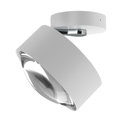 Puk Maxx Move foco LED, lentes claras, blanco mate