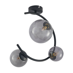 Lindby Sugiava plafón, pantalla esférica, 3 luces en oferta