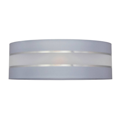 Pantalla Helen E27 Ø40/Altura 15cm gris/plateado