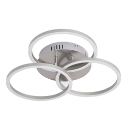 Lindby Qiana plafón LED CCT, redondo, níquel características