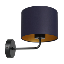 Aplique Soho, cilíndrico, azul/oro precio