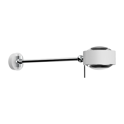 Puk Maxx Hotel G9 30cm, lentes claras, blanco mate