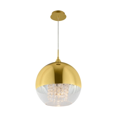 Maytoni Fermi lámpara colgante oro cortina cristal