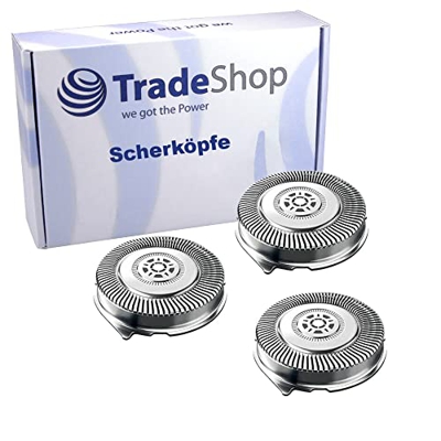 Trade-Shop 3 cabezales de repuesto para afeitadora Philips Series 7000 5000