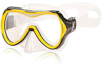AQUAZON MAUI Junior Medium Gafas de esnórquel, Gafas de Buceo, Gafas de natación, máscara de Buceo para niños, jóvenes de 7 a 14 años, Vidrio Templado