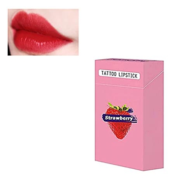 UKETO Lipstick Cigarette Cotton Swab, 20 Pcs/Box Long Lasting Lip Gloss Cotton Swab Matte Lipstick,Portability Non-Stick Matte Cigarette Swab Liquid L