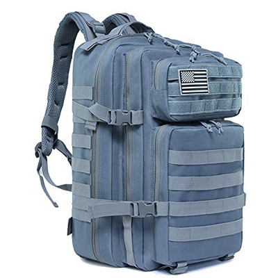 LHI 45L Gran Mochila Táctica militar Mochila Molle Asalto Pack Múltiples Bolsillos Mochila de almacenamiento Para exteriores Senderismo Acampada, Mont