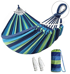 MeYuxg Hamaca Portátil de Camping 280 X 80 CM, Carga Máxima de 300 Kg, Hamaca para Césped de Jardín, Terraza, Playa, Bosque características