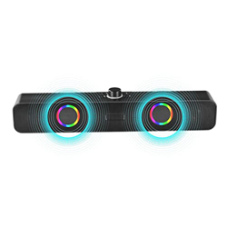 pologmase Computadora con Barra de Sonido inalámbrica, Barra de Sonido inalámbrica de Cine en casa, Altavoz de Barra de Sonido con alimentación estére características