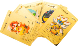 5 Cartas Pikachu Especiales Pokemon Doradas Metálicas Pack Pikachu - Cartas Coleccionables Metálicas y Doradas en Español. Cartas (Pikachu Especial Pa en oferta