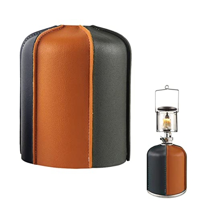 XIZHEN Soporte para Tanque de propano - Soporte de Tanque de propano de Cuero a Juego - Soporte de Tanque de propano de Cuero Resistente al Agua y al 
