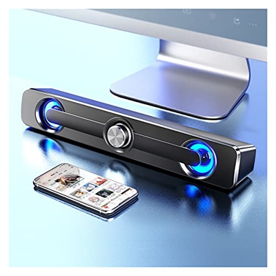 Barra de sonido USB Altavoz de altavoz de computadora potente cableado Subwoofer Bass Bluetooth Shower Sround Barra de sonido para ORDENADOR PERSONAL 