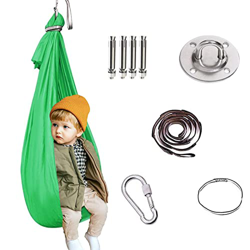 LAPONO Columpio de Terapia para Niños Hamaca Elástico Abrazar Swing Sensorial Hamacas Tela de Suave Elástica Yoga 100 X 280 cm Columpios de Tejido Elá precio