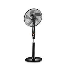 Edgar Ventilador de Piso de 56 W,Interruptor de Temporizador de 15 Horas,Velocidad del Viento Ajustable de 6 Velocidades,oscilación de Gran Angular,Mu características