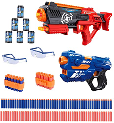 Riviax Pistolas Juguete Dardos Espuma Niño/a +6 Años, Fusil y Pistola Blaster Manuales Lanza Flechas, 100 Balas, 2 Gafas Seguridad, 2 Clips, 6 Objetiv en oferta