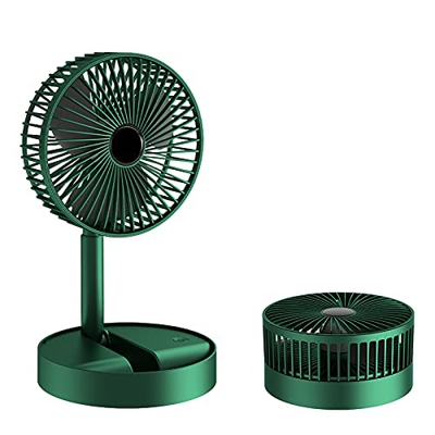 YMLL Ventilador Plegable de Pie Silencioso - Ventilador de Mesa Portátil de Ángulo Ajustable de 3 Velocidades para el Hogar y la Oficina