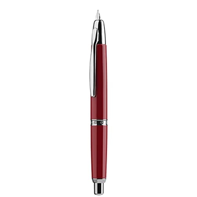 MAJOHN - Pluma estilográfica (A1, metal, con clip, punta extrafina, retráctil, 0,4 mm, con convertidor para escritura en oficina