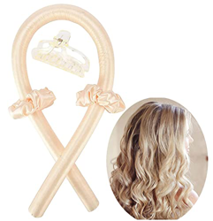 Heatless Hair Curlers, Curling Ribbon Hair, Heatless Curl Ribbon Hair Curlers, Conjunto de Bigoudis Paresseux para Dormir la Noche (Color Malt) características