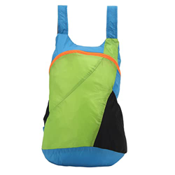 Bolso de Hombro Doble Deportivo, Mochila Plegable de Tela de Fibra de Poliéster Resistente Al Agua Al Desgarro para Uso Diario para Senderismo Camping en oferta