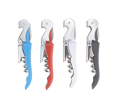 Udekit Sacacorchos Profesional para Camarero con Abridor De Botellas De Papel De Aluminio 4 en 1 con Cuchillo, Llave De Vino para Camareros De Restaur
