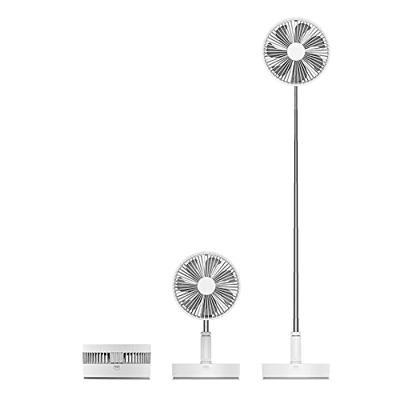 NSOLIW 2 En 1 Ventilador Silencioso Piso Y Mesa, Ventilador Plegable Retráctil Portátil, Batería 7200 Mah para Dormitorio Oficana Viaje