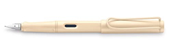 Lamy Safari Cozy 020 Special Edition - Pluma estilográfica moderna en color crema con mango ergonómico y diseño atemporal, grosor de la pluma F en oferta