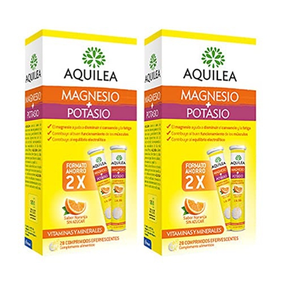 Pack Aquilea Magnesio + Potasio 2 unidades de 28 comprimidos efervescentes