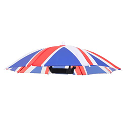 Myjf - Sombrero de paraguas para pesca al aire libre, diseño del 70 aniversario de la reina, resistente al sol, para jardinería precio
