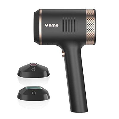 Depiladora Laser con 500000 Luz Pulsada & Sapphire Refrigeración ICE sin Dolor Profesional IPL Depilacion Maquina con 2 Accesorios para Cara, Cuerpo, 