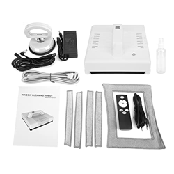 01 02 015 Robot de Limpieza de Vidrio Inteligente, Aspirador de Ventana Automático Inteligente para Oficina en Casa para Interiores Y Exteriores(#1) características